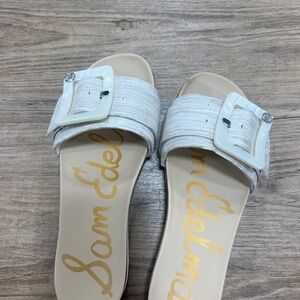 Arianne White Slide Sandals